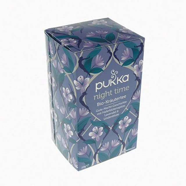 Ohne Koffein: Der Tee Pukka Night Time, 
Fr. 6.95 / 20 Beutel, erhältlich bei coop.ch. Ohne Koffein: Der Tee Pukka Night Time, 
Fr. 6.95 / 20 Beutel, erhältlich bei coop.ch.