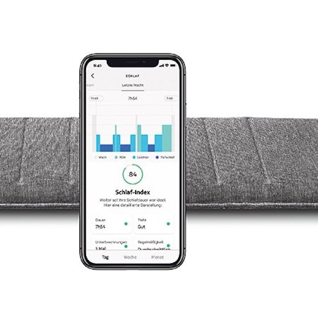 Nächtliche Analyse: Withings Schlaf-Tracker,
Fr. 134.–, erhältlich bei microspot.ch. Nächtliche Analyse: Withings Schlaf-Tracker,
Fr. 134.–, erhältlich bei microspot.ch.