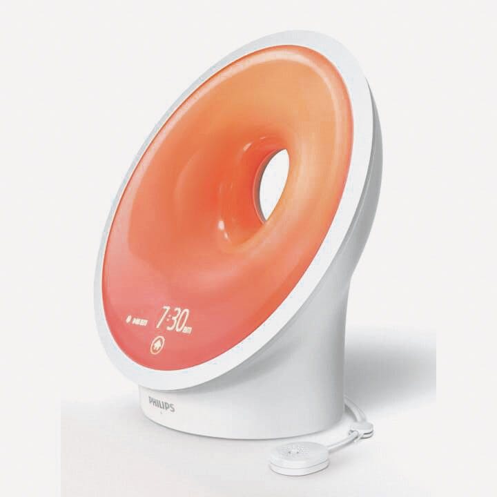 Es werde Licht! Philips Somneo Sleep
and Wake-up Light, Fr. 249.90, zu kaufen bei Interdiscount.