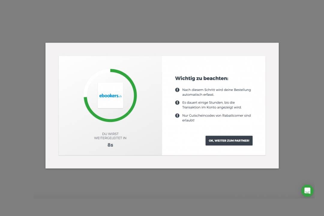 Du wirst via Rabattcorner auf den Online-Shop weitergeleitet. Dafür erhält Rabattcorner eine Vermittlungsprovision, welche mit dir geteilt wird.
