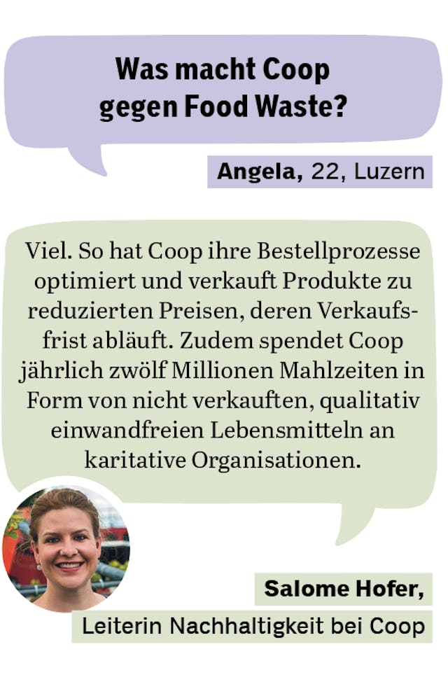 Hast du eine Frage zur Nachhaltigkeit? Schreib uns: weekend@coop.ch