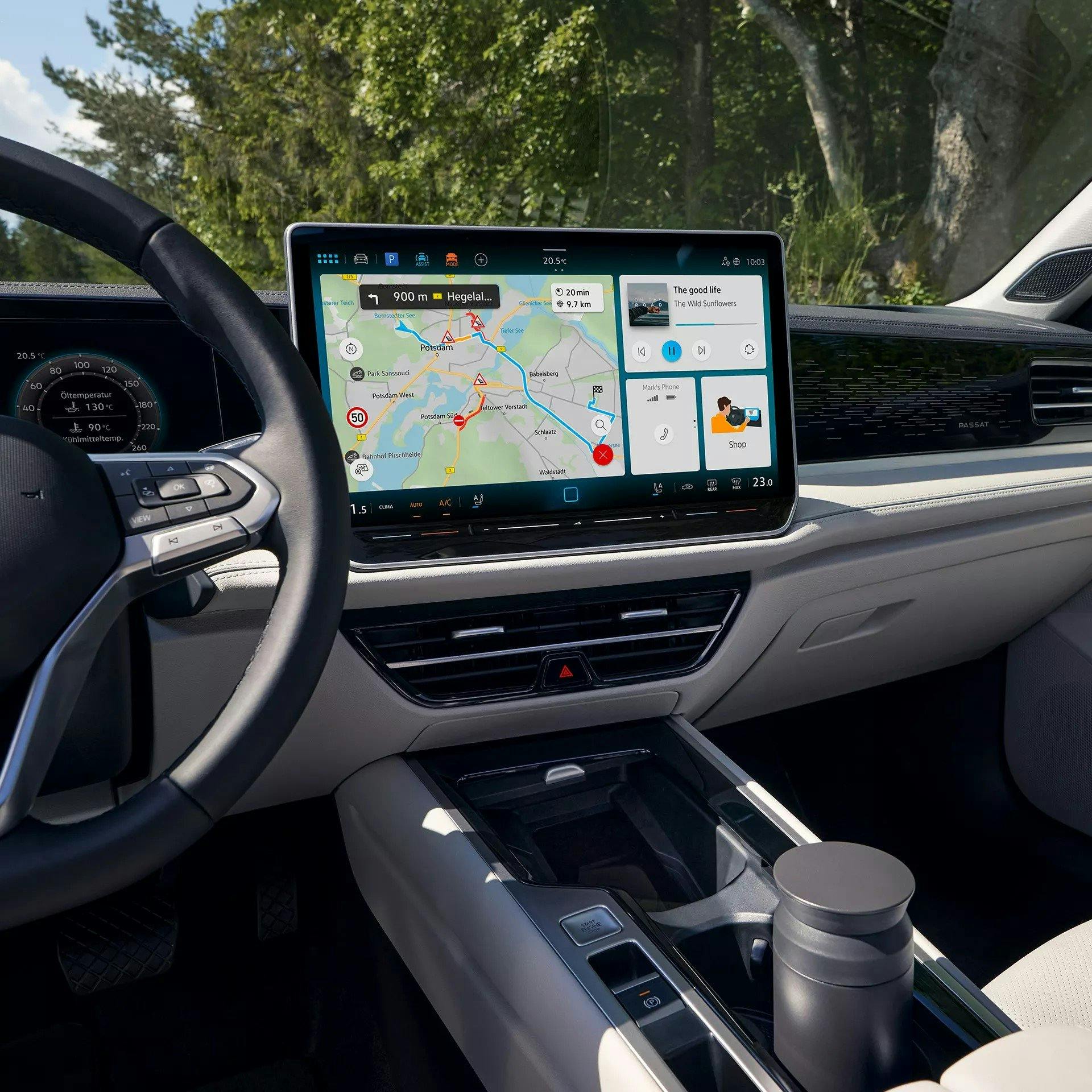 Was dir auf dem 10 Zoll grossen Display angezeigt wird, entscheidest allein du.