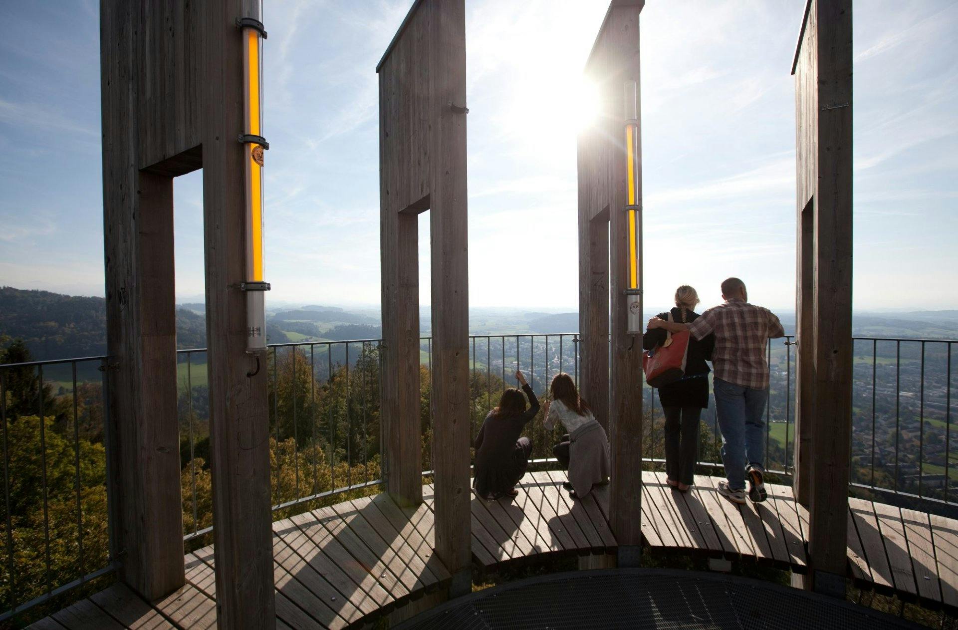 Vom Aussichtsturm erschliesst sich ein ganz besonderes Panorama.