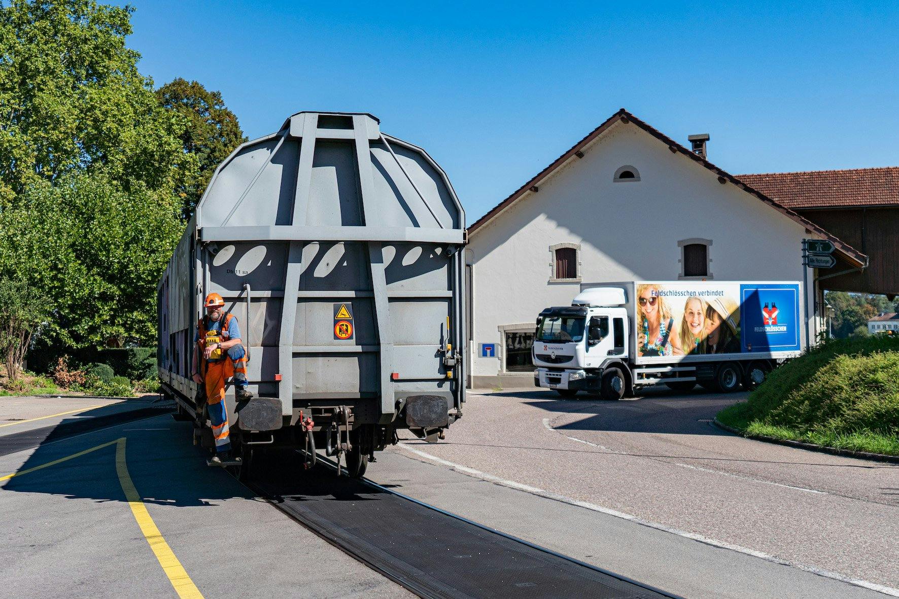 Nachhaltig unterwegs: Rund 60 Prozent der Produkte transportiert Feldschlösschen mit dem Zug.