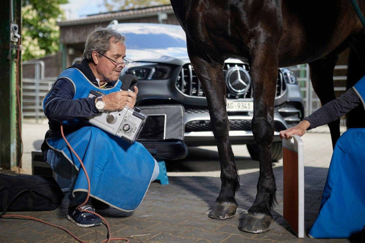 La passion de Marco Hermann pour les chevaux est infinie, qu’il s’agisse des quadrupèdes ou des voitures à l’étoile.