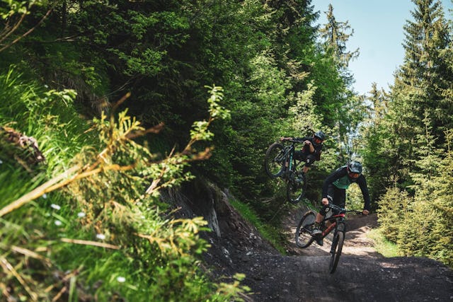 Action auf dem Bike im Entlebuch.