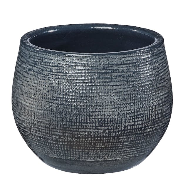 Elegant: Übertopf Rullato, ab Fr. 7.95 / Ø 13,5 cm, bei Coop Bau + Hobby. 