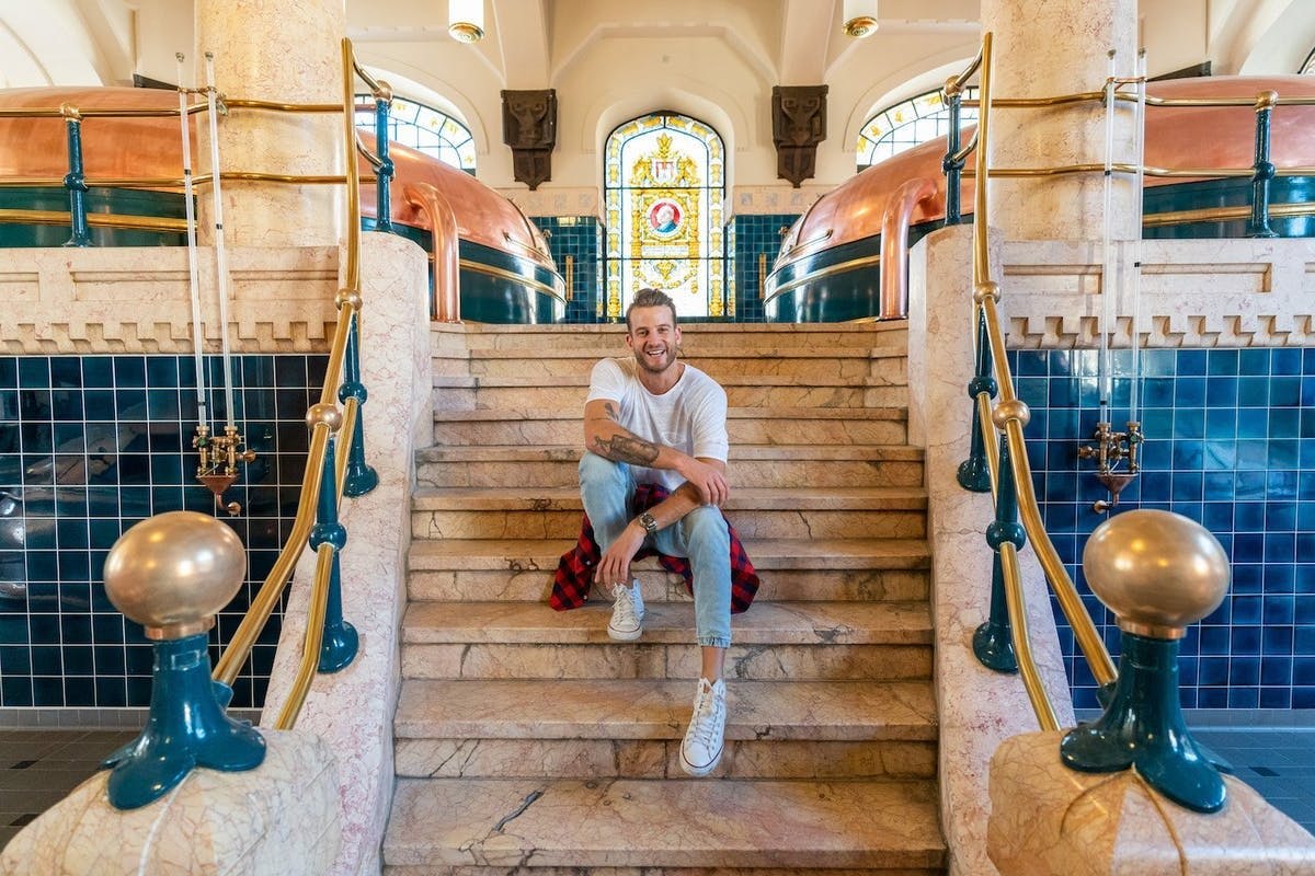 Eines der schönsten Brauhäuser der Welt: Janosch Nietlispach im Sudhaus von Feldschlösschen.