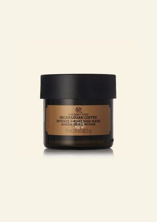 Réveille ton teint: masque au café, 34 fr. 95, The Body Shop.