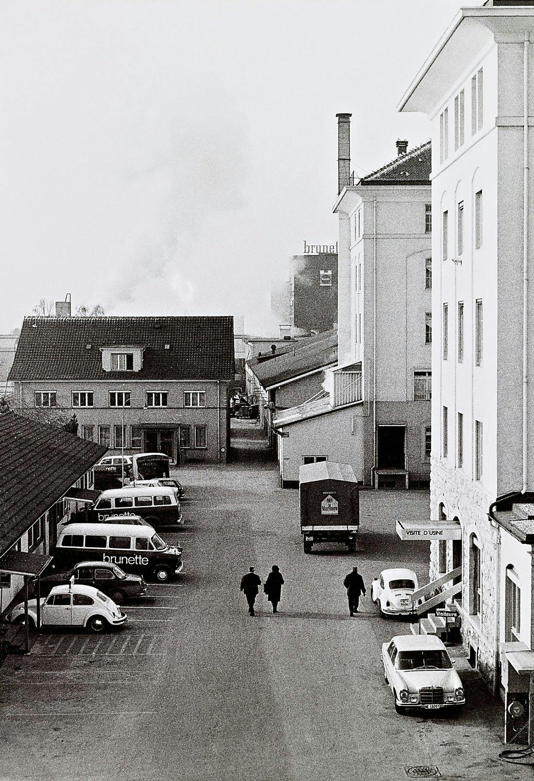 Der Industriestandort Serrières in Neuenburg Mitte der 1960er Jahre.