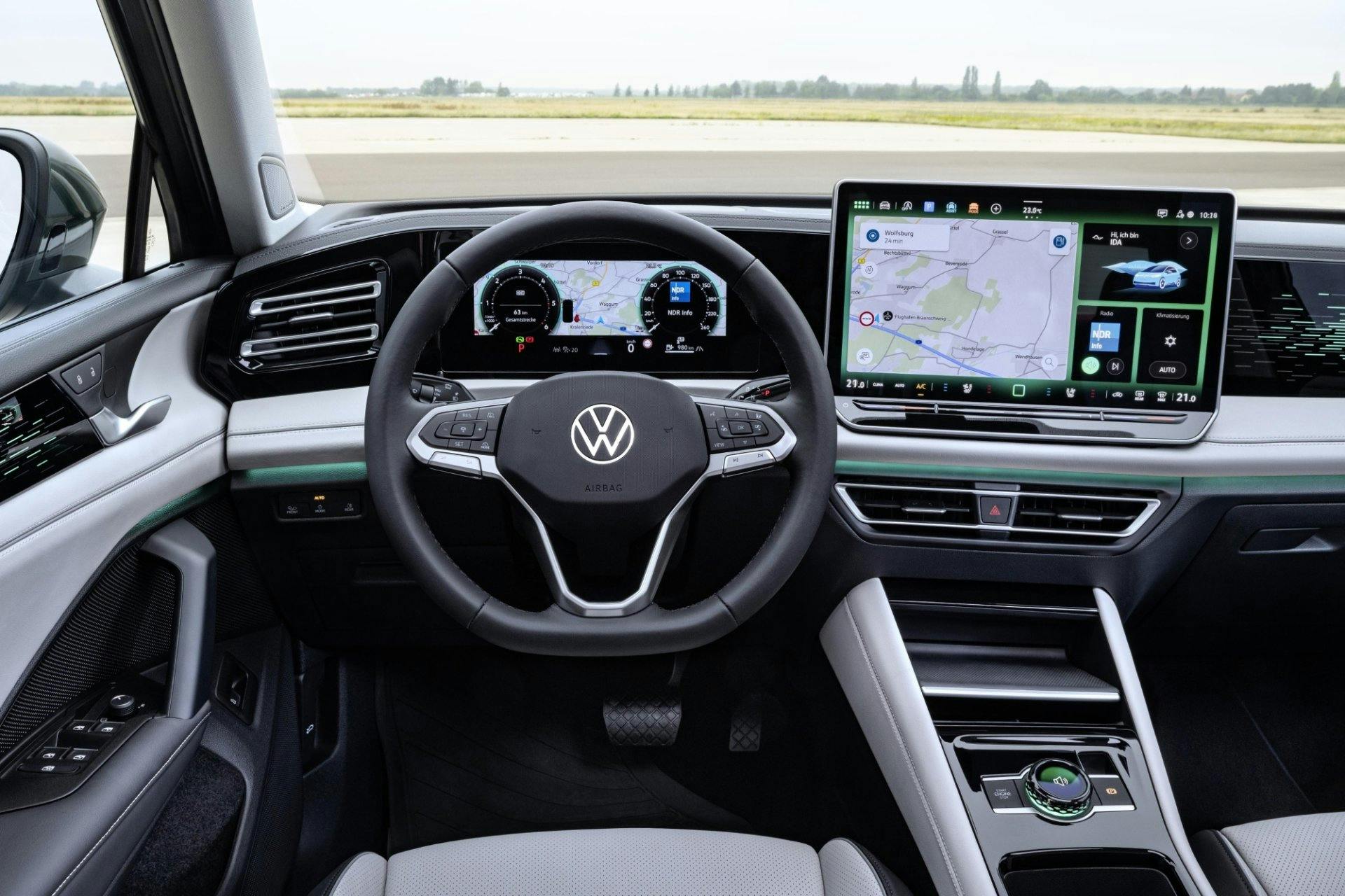 Das digitale Cockpit des neuen VW Tiguan: modern, übersichtlich und intuitiv.