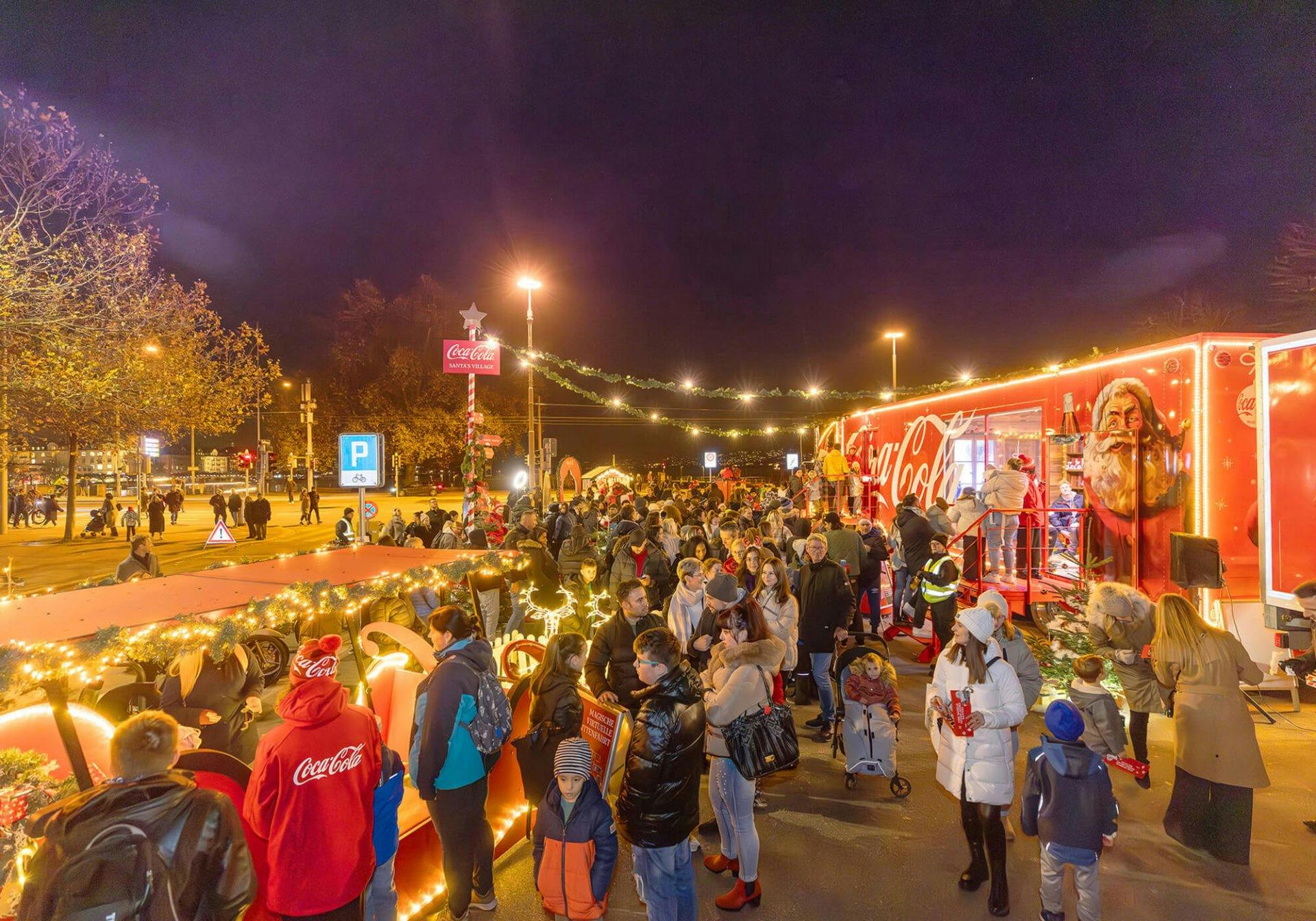 Natürlich darf auch der Coca-Cola-Truck nicht fehlen!
