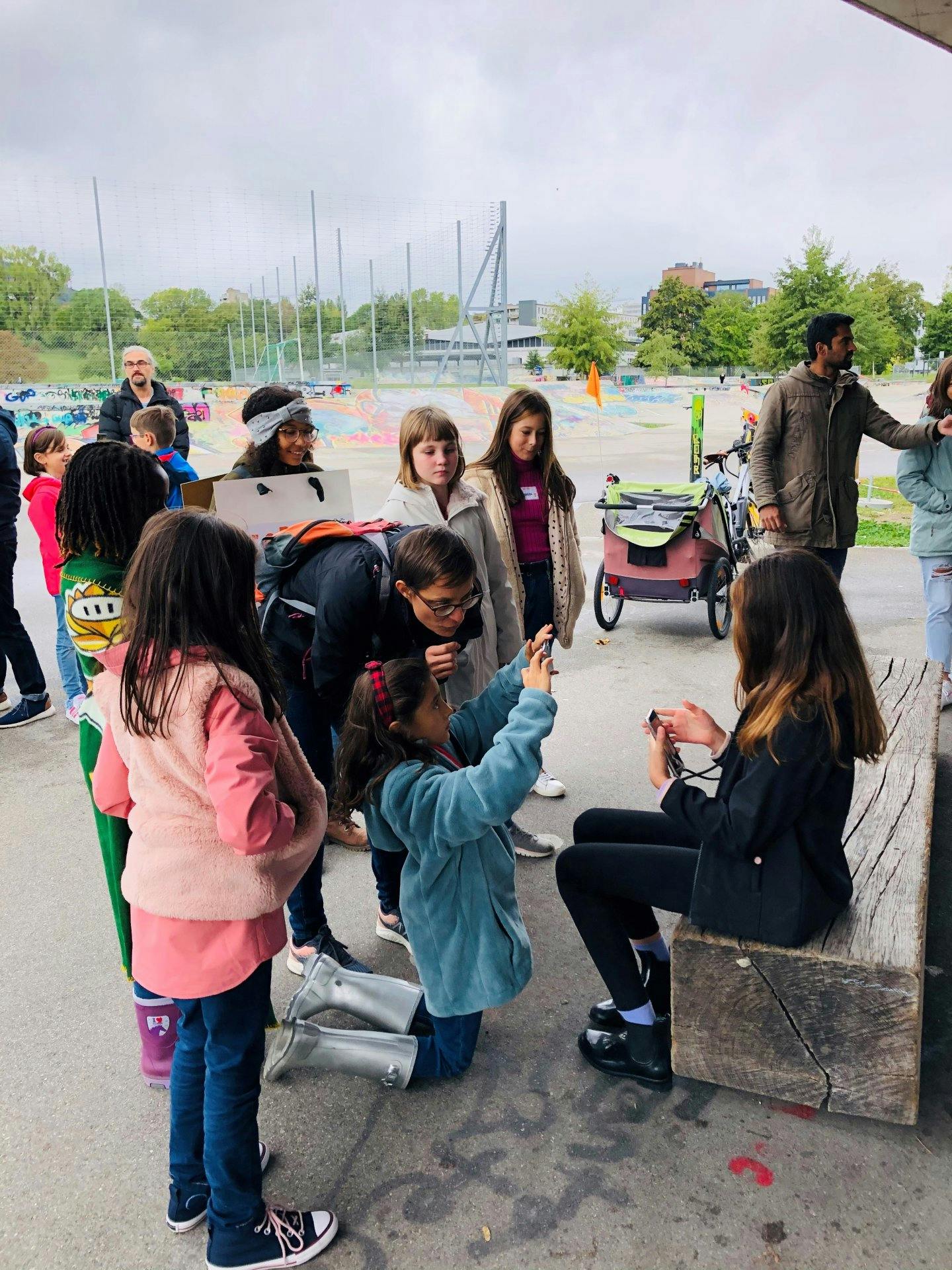 Keine zu klein, um Kamerafrau zu sein: Nahaufnahme.