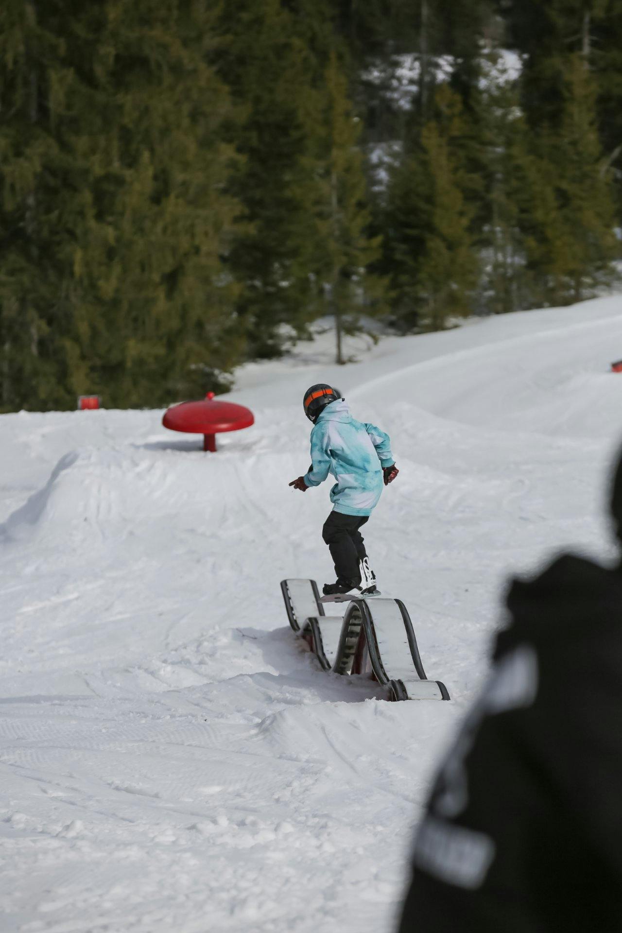 Für die mutigen Kids gibt es Boxen, Rails, Tubes und Kicker.