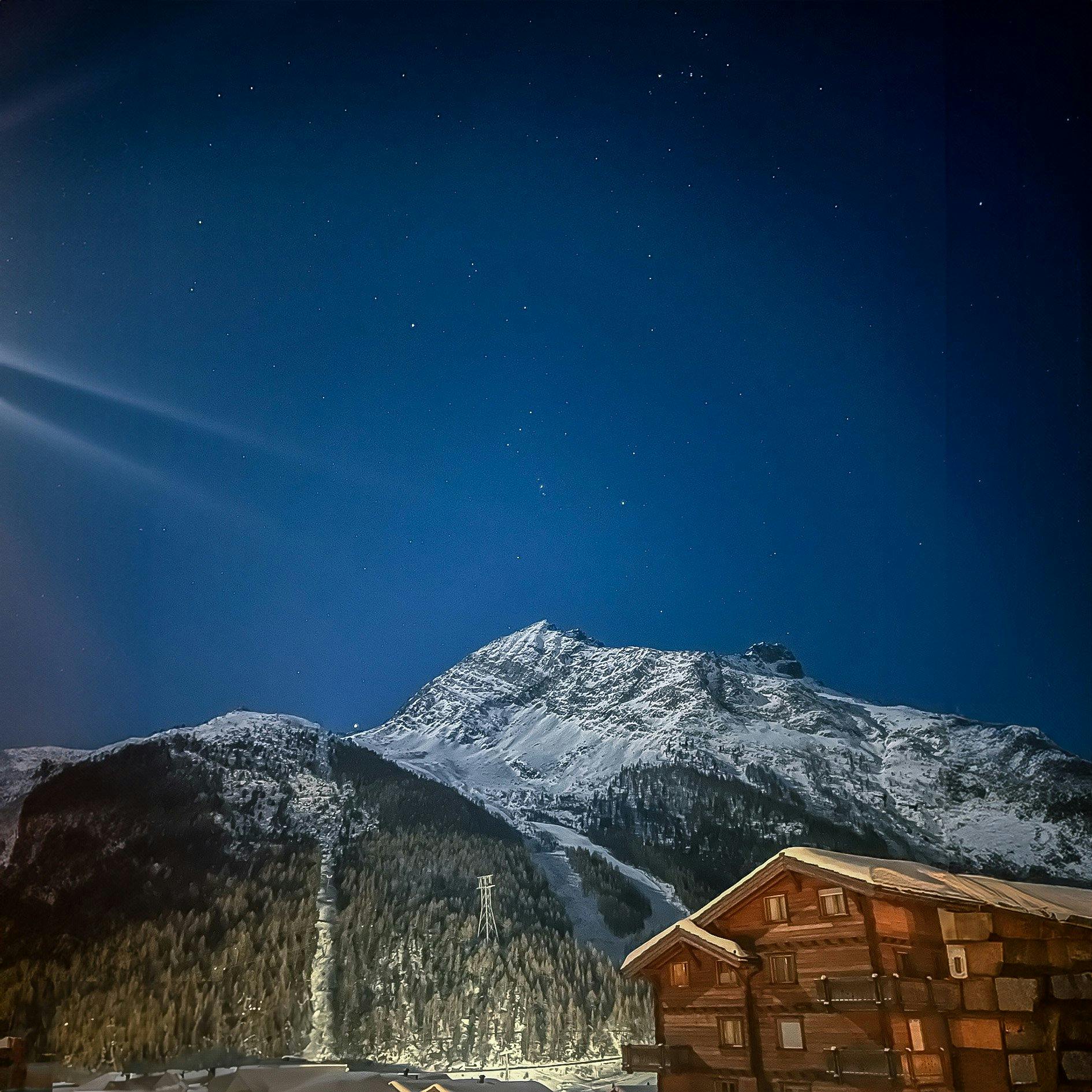 Gute Nacht, Saas-Fee! Nach diesem Tag schlafe ich bestimmt wie ein Murmeltier.
