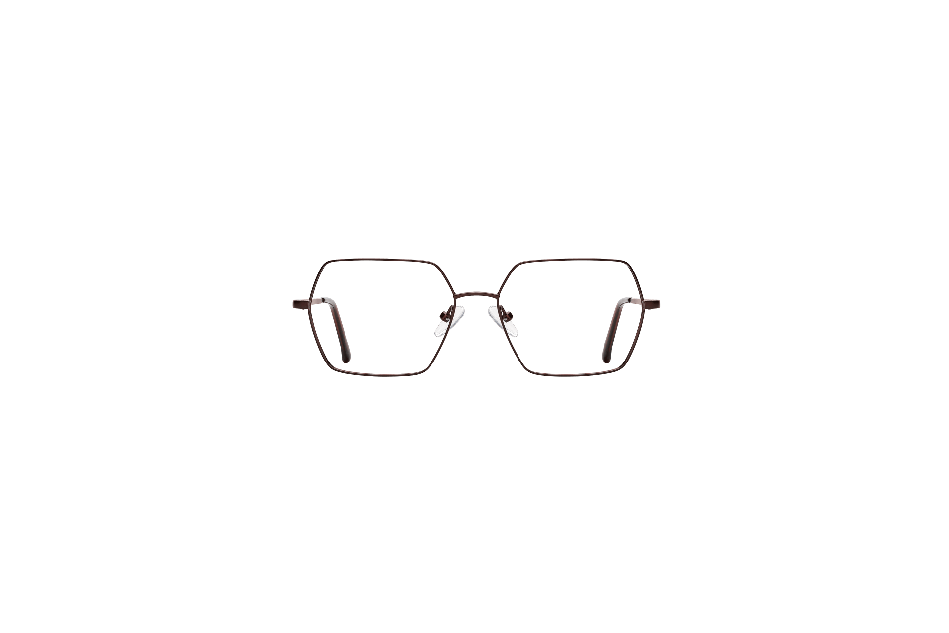 BD 459: lunettes carrée, monture en métal bordeaux.