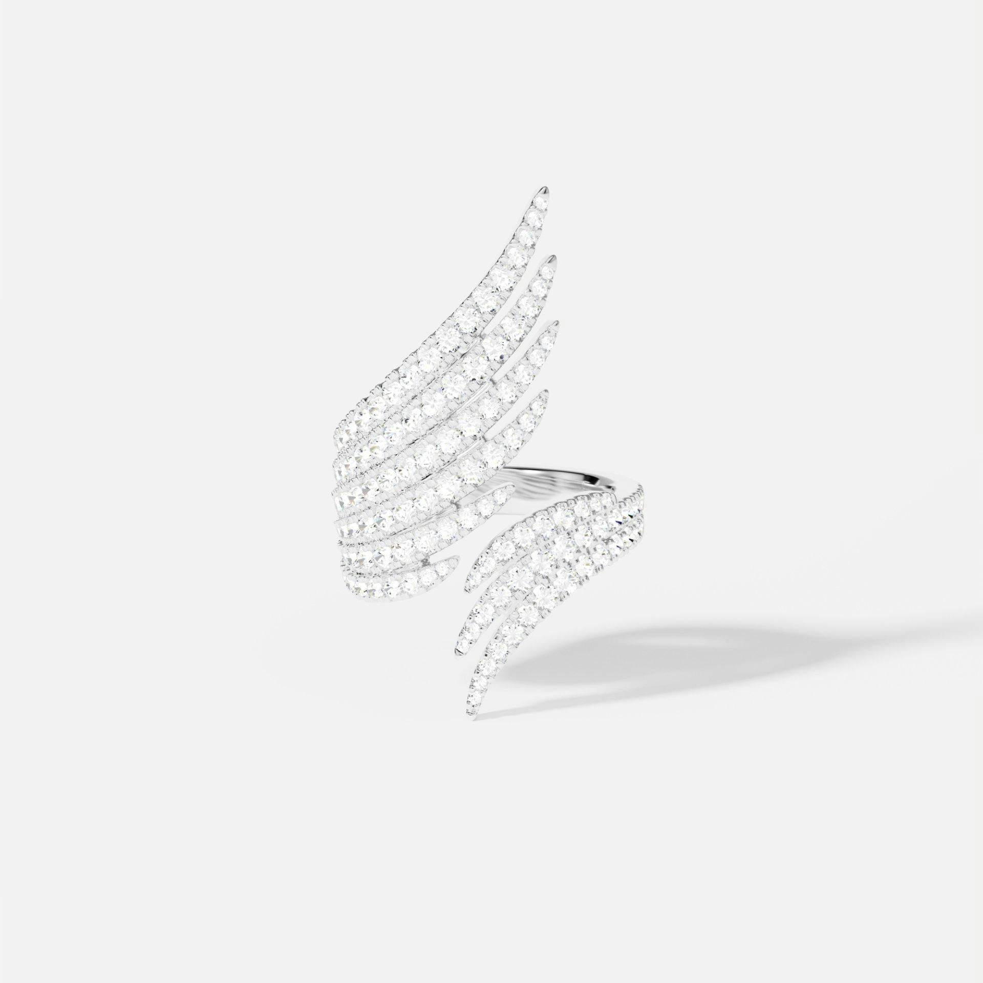 Statement-Phalanx-Ring mit Palmenmotiv, Sterling Silber, 165 Franken.