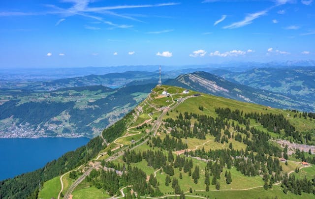 Scoprite il panorama spettacolare dalla vetta del Rigi.