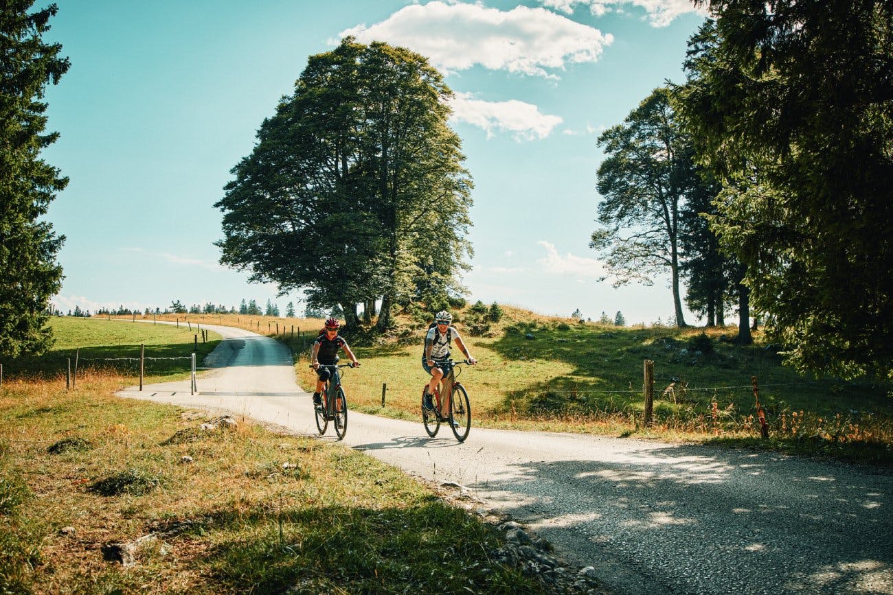 L'aventure en vélo commence directement à la sortie.