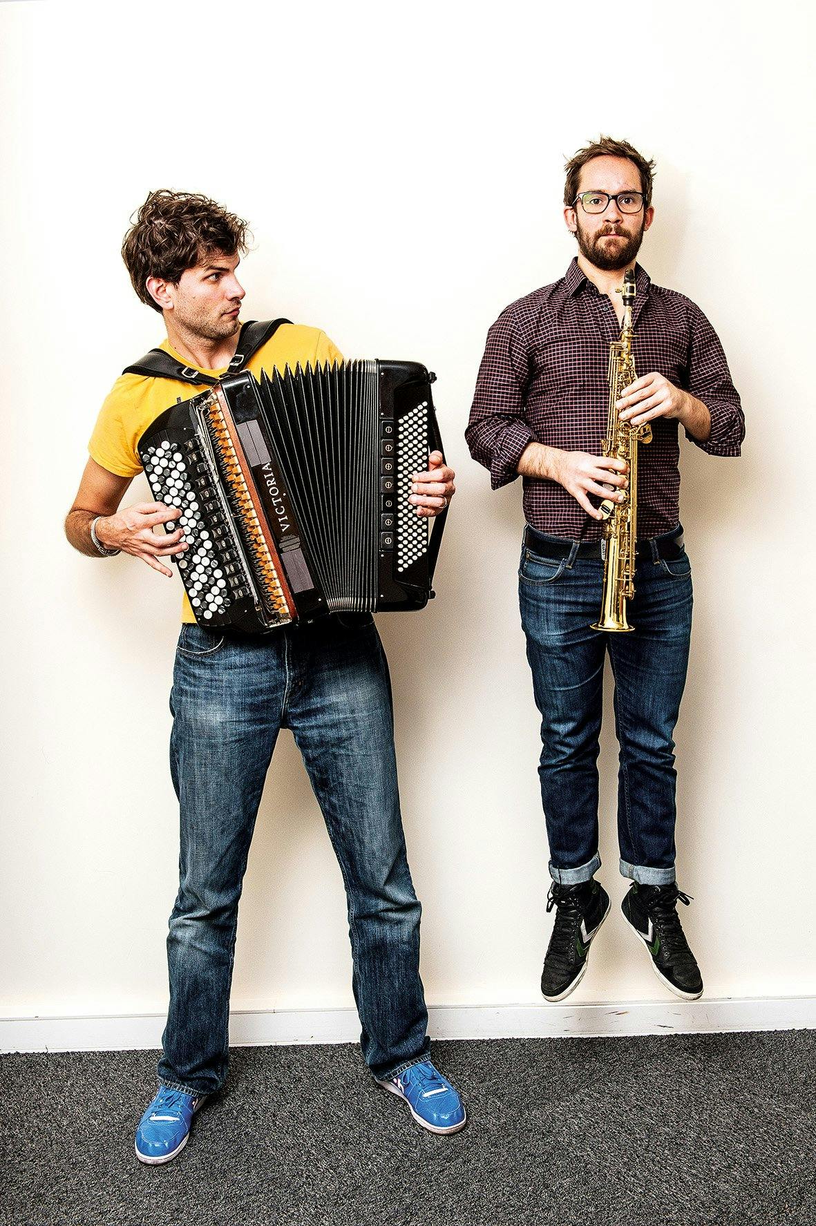 Les trublions surdoués Vincent Peirani & Emile Parisien clôtureront le festival le 1er novembre à la salle Paderewski.