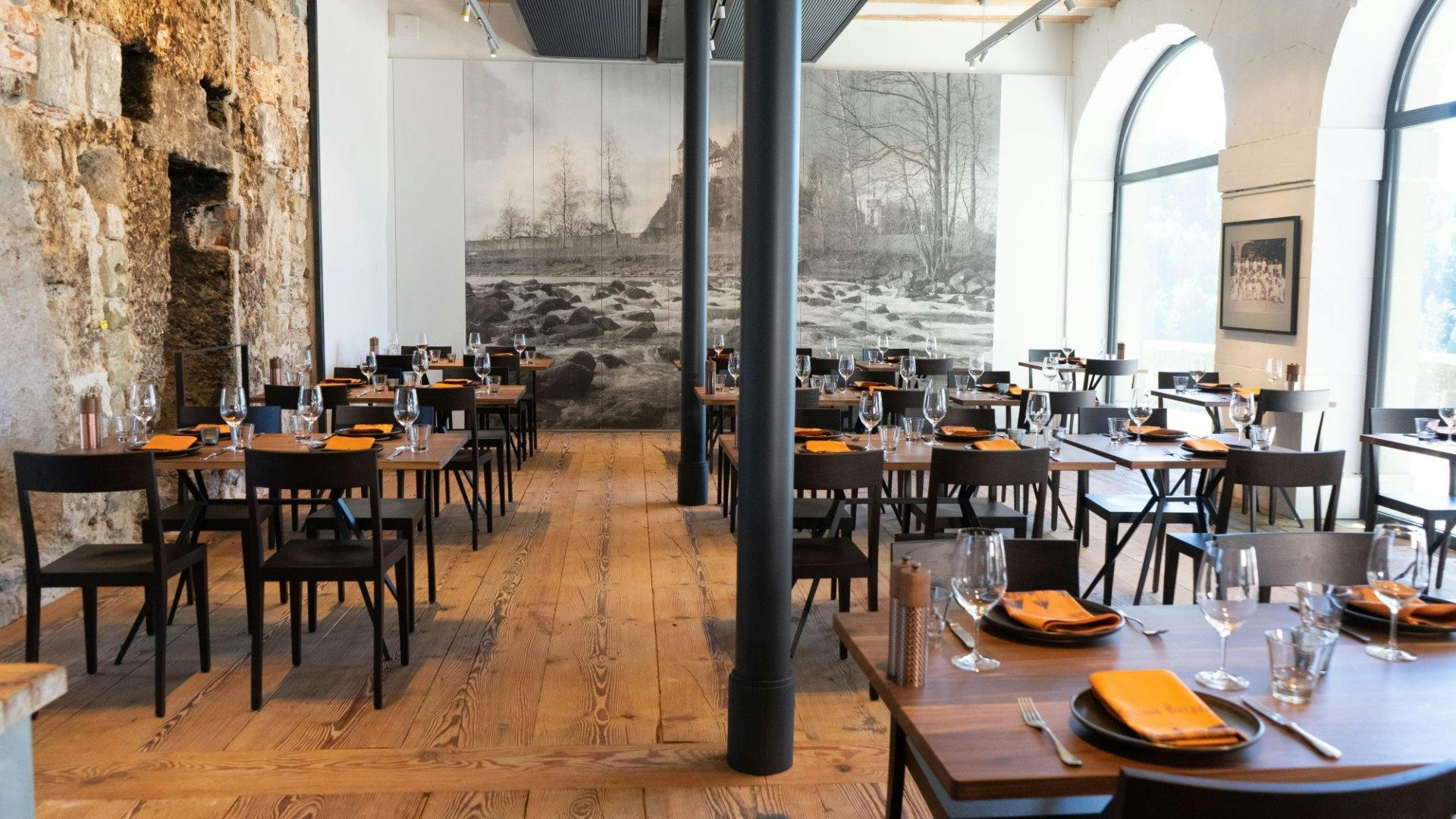 Verpflegung gibt es Im Schlossrestaurant