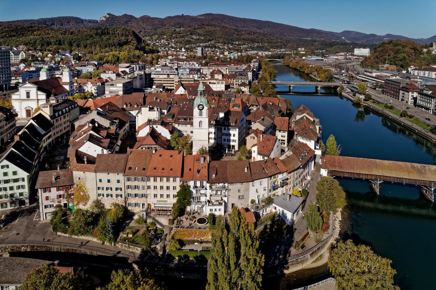 Die historische Altstadt von Olten ist Ausgangspunkt für die Rundwanderung zum Säli-Schlössli und nach Aarburg.
