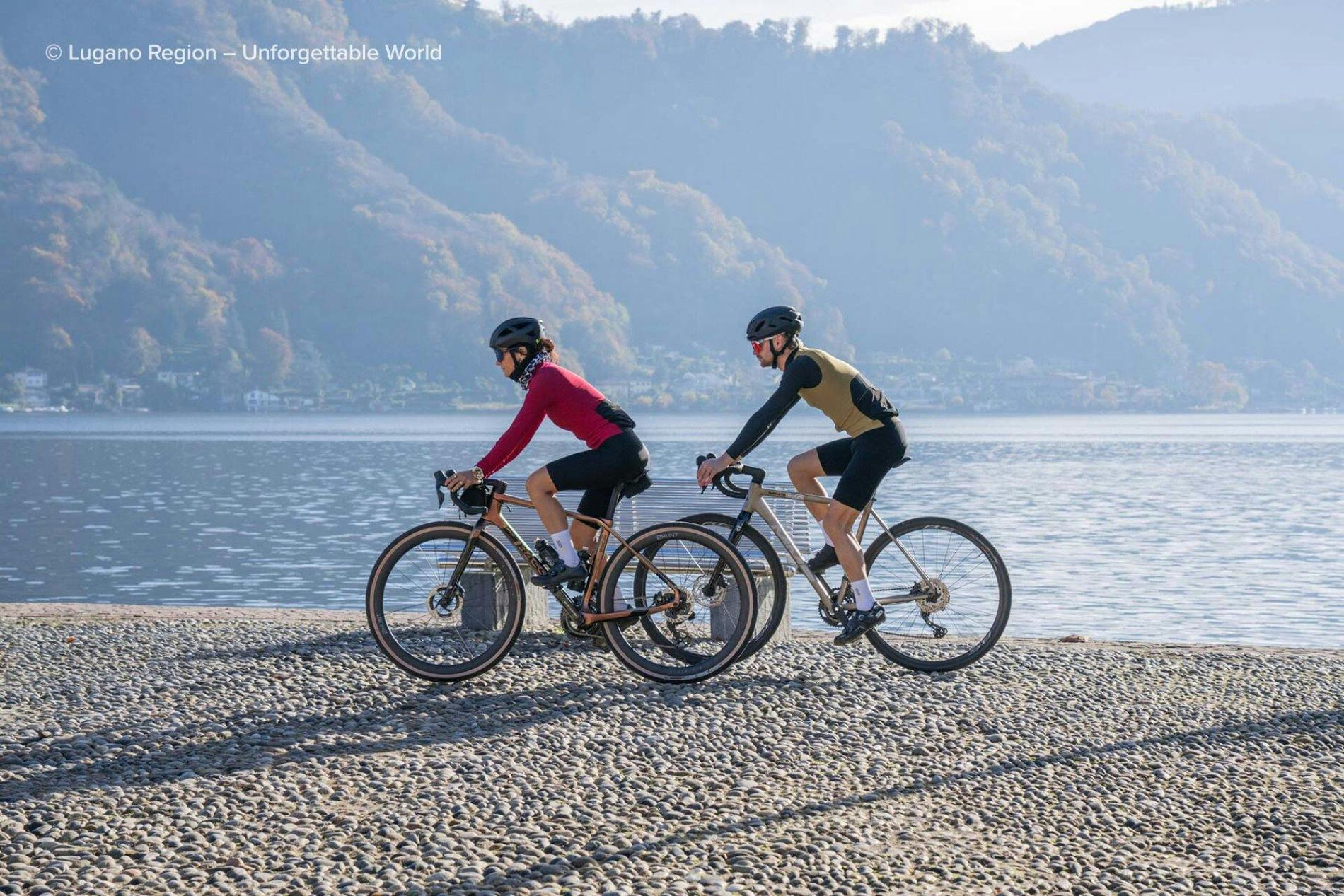 Entlang des Lago di Lugano verlaufen unterschiedliche Routen, die immer wieder zu einem Stopp an der Promenade einladen.