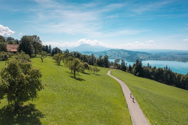 Qu’il s’agisse d’un itinéraire familial ou de la route de Morgarten, longue de 70 km, chaque cycliste trouvera son bonheur sur ces sentiers pittoresqu...