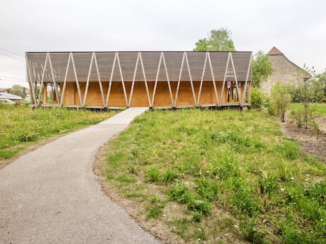 Im Kunstpavillon des Centre Albert Anker trifft zeitgenössische Architektur auf klassische Kunst.