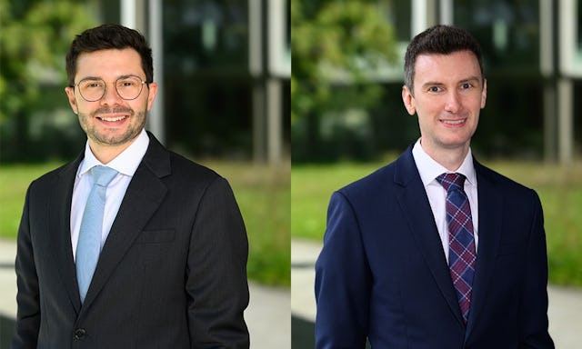 Cyrille Miehé et David Zimmermann, AXA Asset Management Suisse.