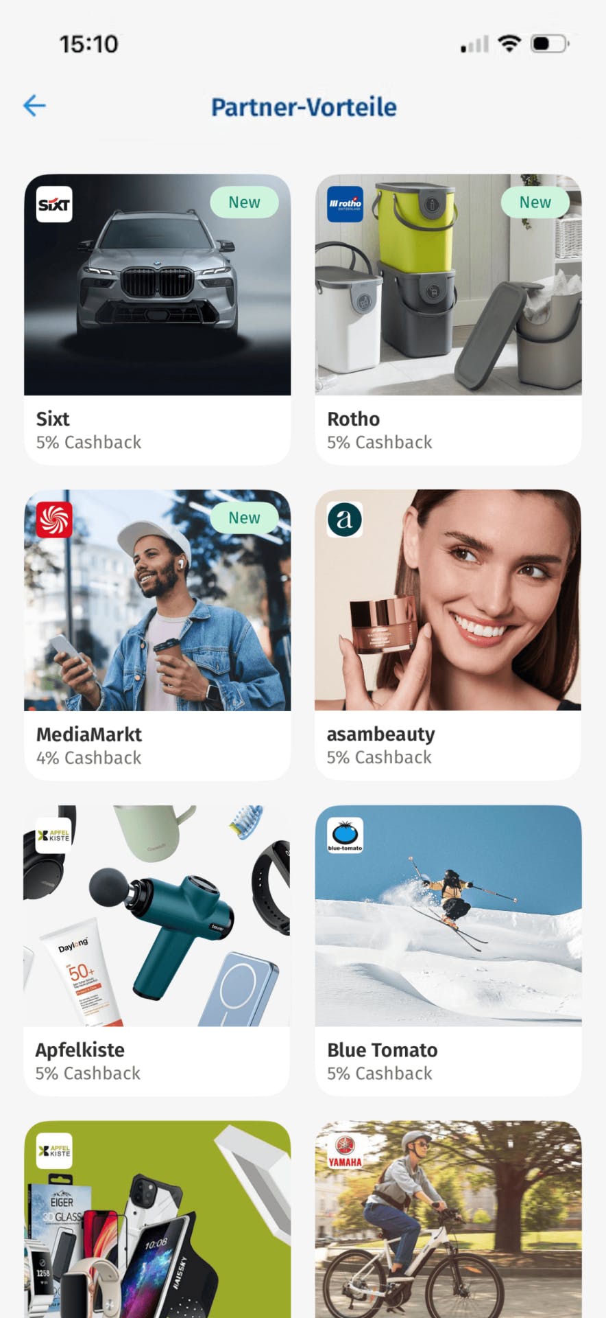 Mit Partner-Vorteilen kann man sparen. Die Angebote sind unbefristet.