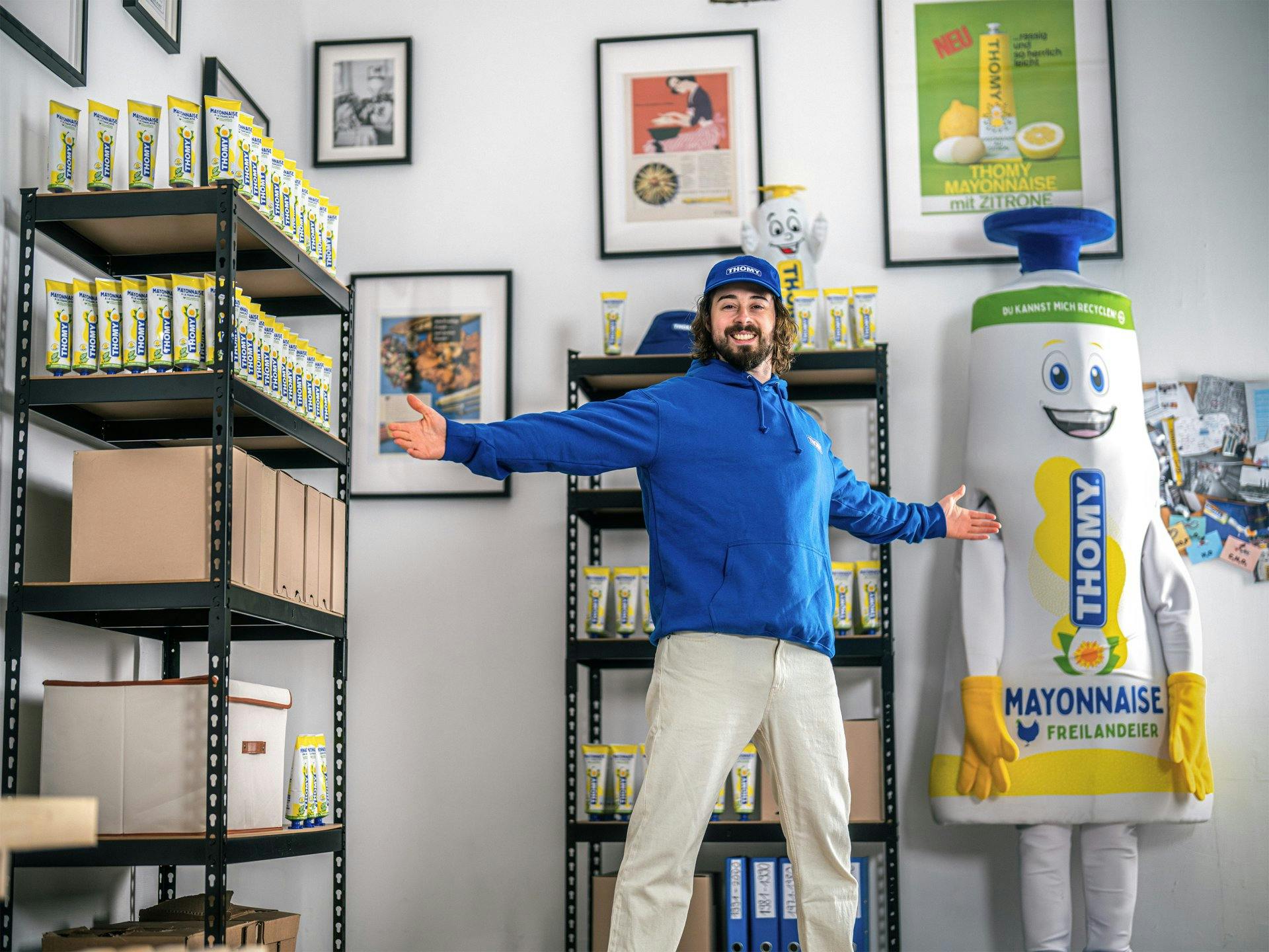 Marcel Bühler aus Winterthur: Der THOMY-Superfan weiss alles über die ikonische Mayonnaise und ist besonders stolz auf seine umfangreiche Sammlung.