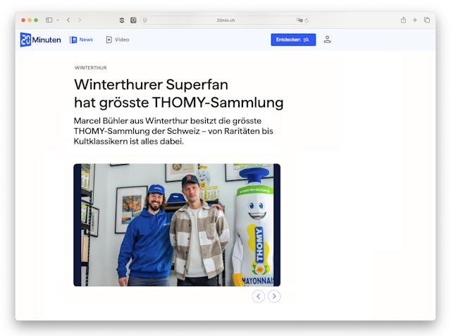 20-Minuten-Reporter Jan Löning kennt Marcel bereits länger: Vor einem Jahr stattete er dem fanatischen Sammler für eine Reportage einen Besuch ab.