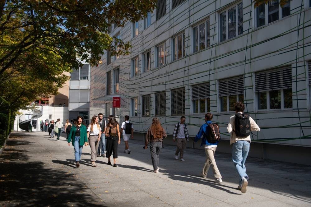 Vie étudiante sur le campus d’HEPIA Prairie.