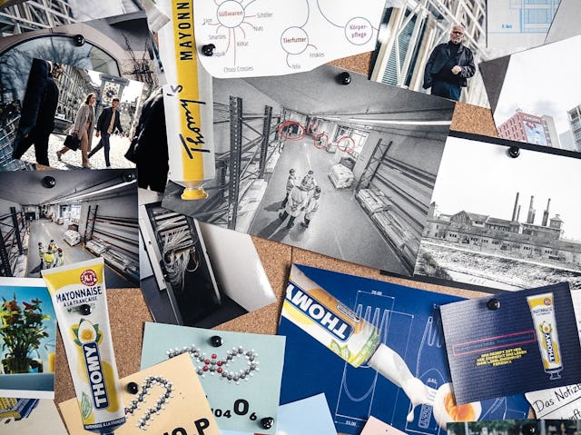 Detailaufnahmen der Pinnwand in Bühlers Sammlung zeigen: Der Superfan beschäftigt sich selbst auch eingehend mit dem Vorfall in der THOMY-Fabrik.