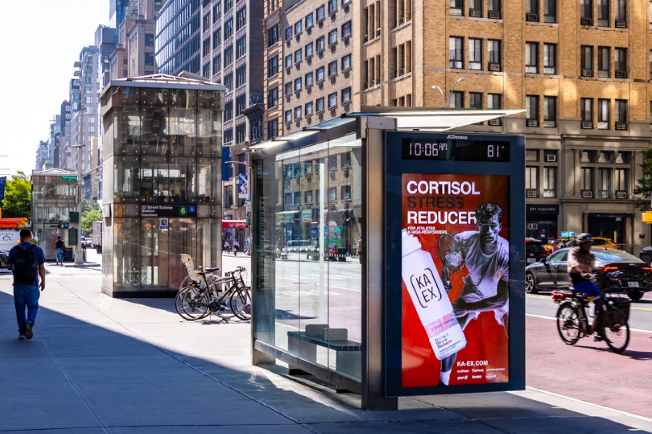 Erfolgreiche KA-EX®-Plakatkampagne in Manhattan im Sommer 2025.