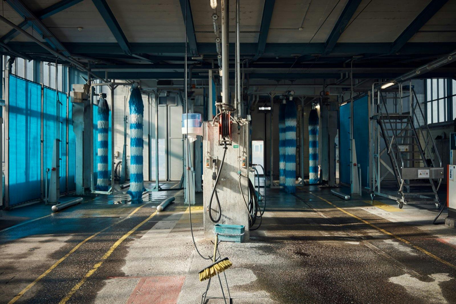 ... en passant par la station de lavage interne…