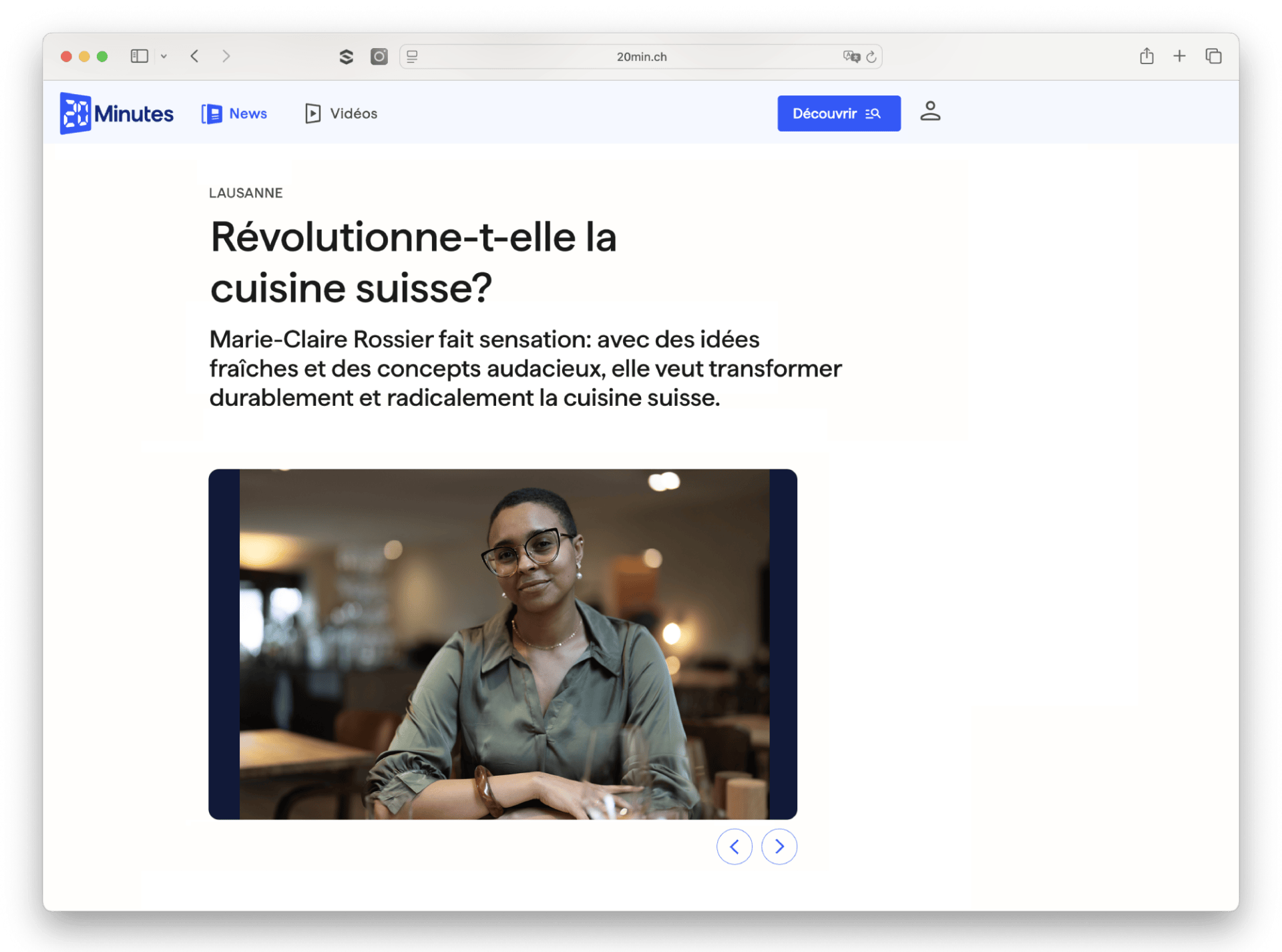 20 Minutes a déjà publié un article sur Marie-Claire Rossier.