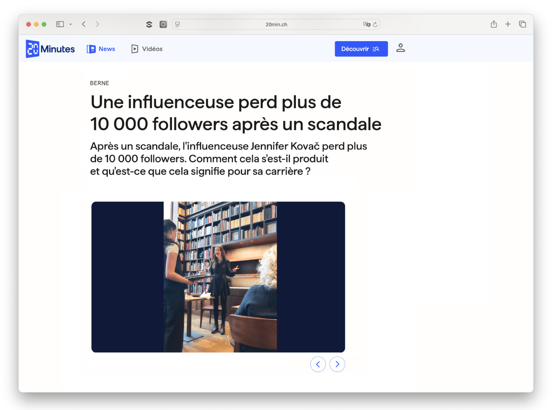 Le journal 20 Minutes a également parlé de l’incident.