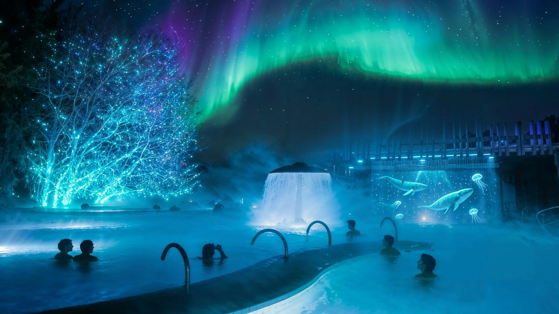 Ce printemps, viens vivre la magie des aurores boréales aux Bains de Lavey.