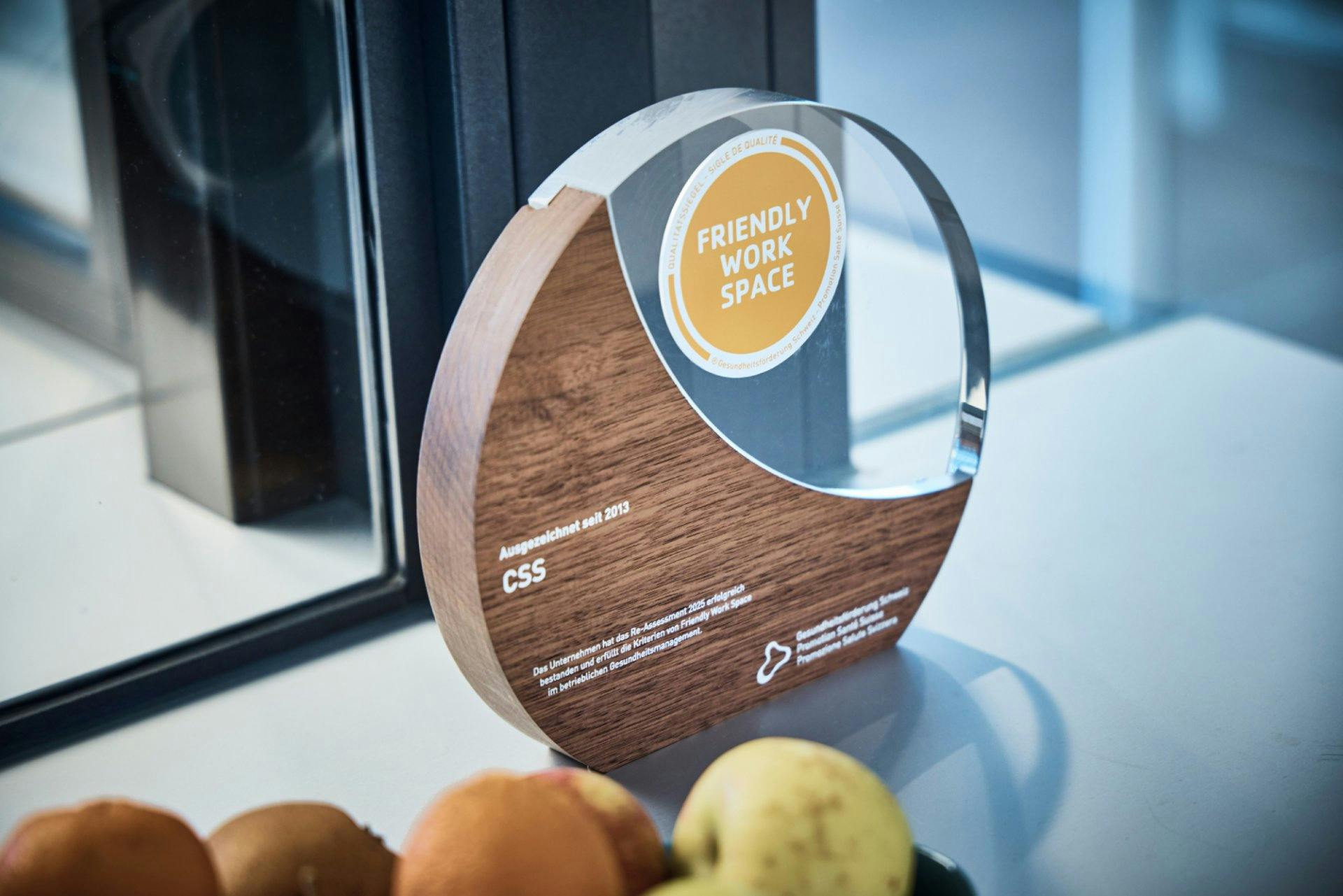 Seit 2013 ist die CSS mit dem Label «Friendly Work Space» zertifiziert.