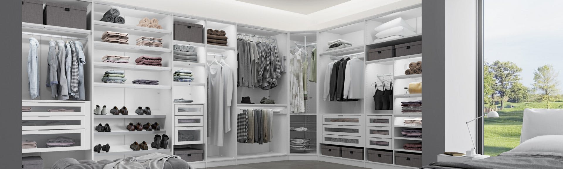 Endlos Stauraum im intelligent geplanten Schrank von Jutzler.