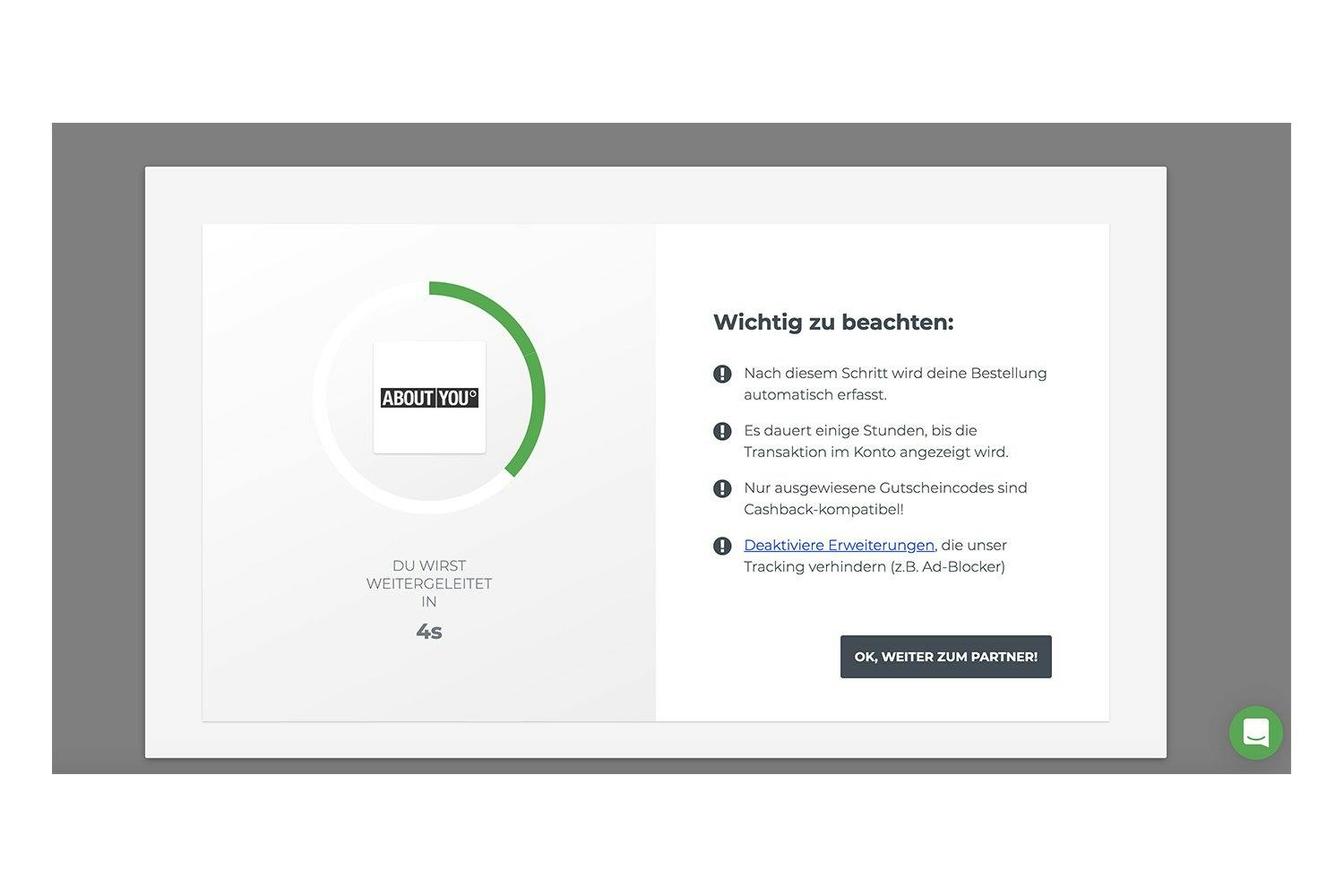 Du wirst via Rabattcorner zum Online Shop weitergeleitet. Für deine Bestellung erhält Rabattcorner eine Vermittlungsprovision, die mit dir geteilt wir...