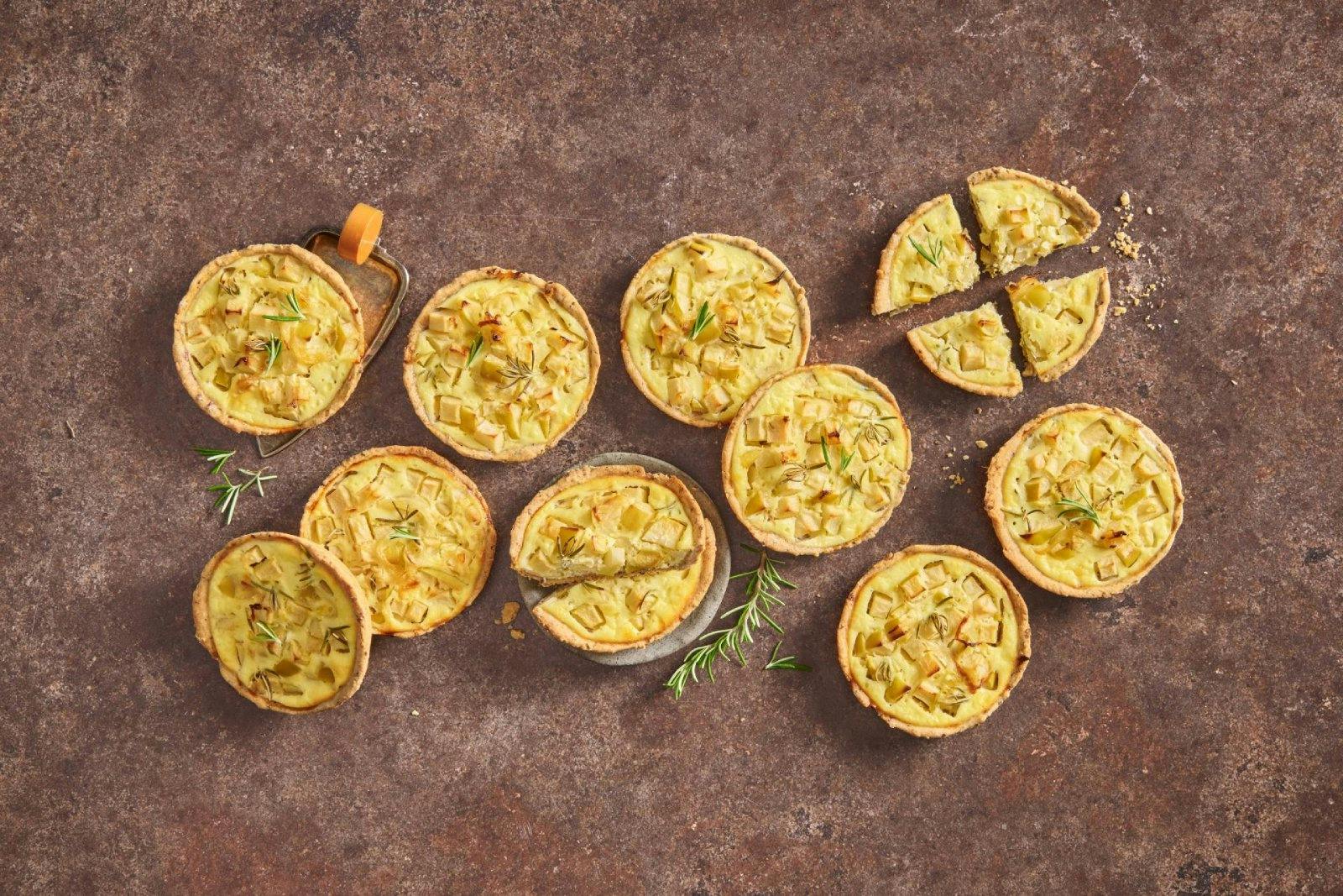 Apfel-Ziegenkäse-Tartelettes