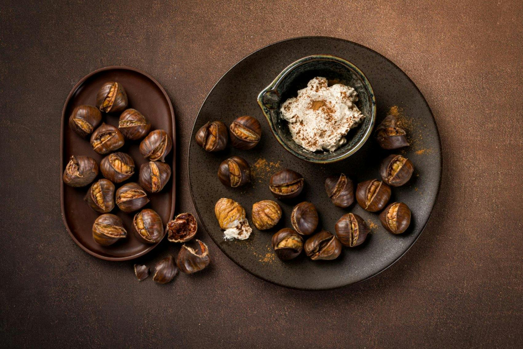 Marrons rôtis et beurre à la cannelle