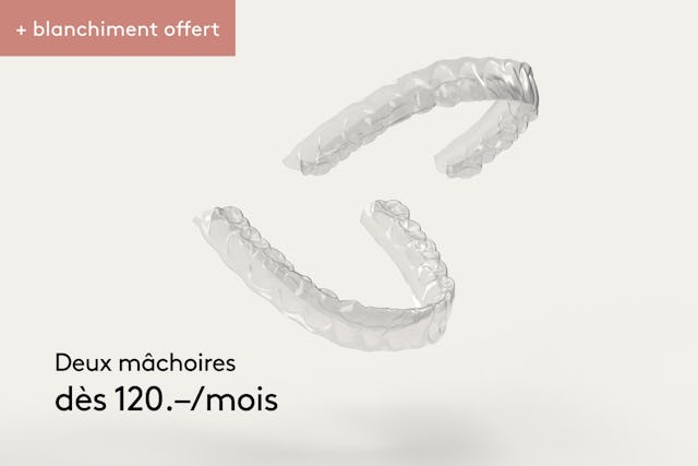 Correction des deux mâchoires
2990 francs (à partir de 120 francs/mois *)