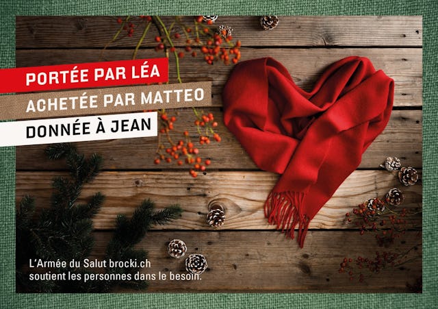 Les personnes qui font des achats dans une filiale de l'Armée du Salut Brocki ou qui donnent ce dont ils n'ont plus l'utilité soutiennent les personnes dans le besoin.