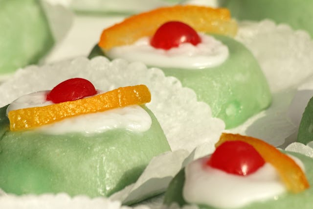 Diese Köstlichkeit findet man in Palermo überall. Die Cassata siciliana. Diese Köstlichkeit findet man in Palermo überall. Die Cassata siciliana.