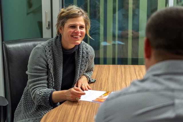 Camille Trolliet, co-fondatrice et membre du comité de l’association DuoL lors d’un mentorat.