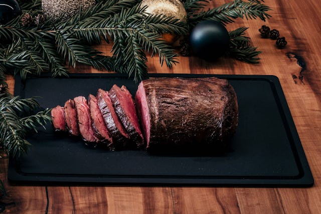 So sieht ein Festessen aus: zarter Rindsfilet-Braten.
